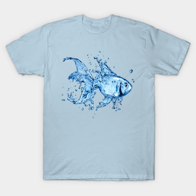 Aqua Fish T-Shirt by NerdsbyLeo